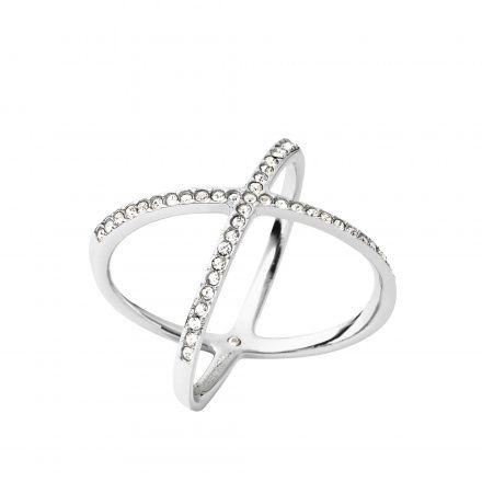 Srebrny pierścionek z kryształkami Michael Kors r. 14 MKJ4136040