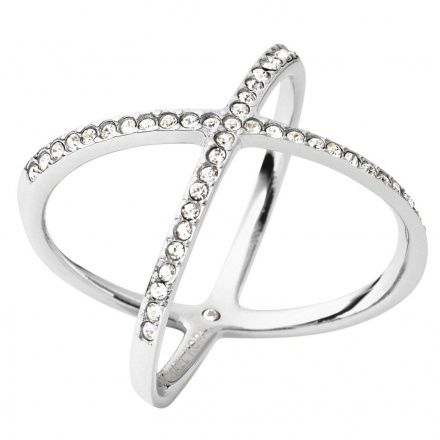 Srebrny pierścionek z kryształkami Michael Kors r. 14 MKJ4136040