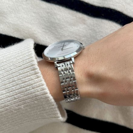 Srebrny biżuteryjny zegarek damski Lorus RG229MX9