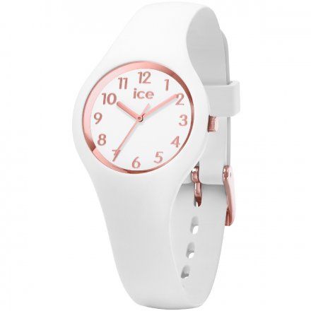 Biały zegarek dziecięcy ze wskazówkami Ice-watch Ice Glam XS 015343 + TOREBKA KOMUNIJNA
