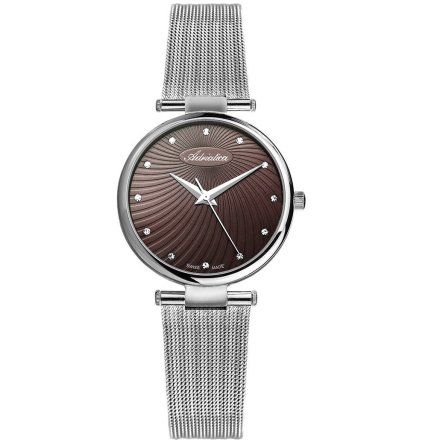 Elegancki zegarek damski Adriatica z kryształkami na tarczy A3689.5146Q