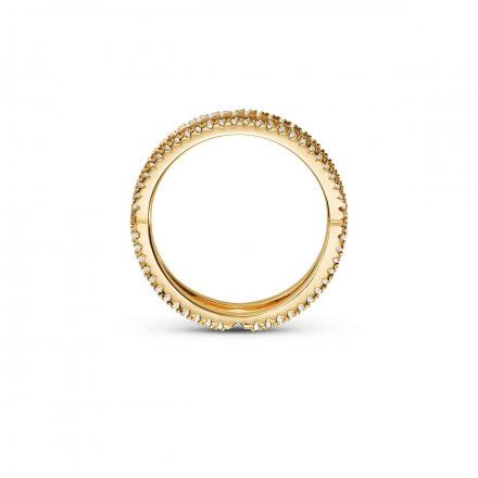 Złoty pierścionek Michael Kors z kryształkami r. 14 MKC1112AN710