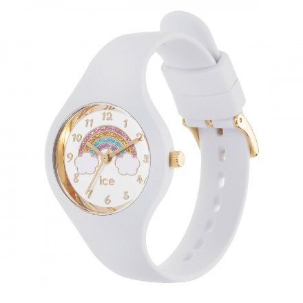 Biały zegarek dziecięcy Ice watch 018423 z tęczą Ice Fantasia XS + TOREBKA KOMUNIJNA