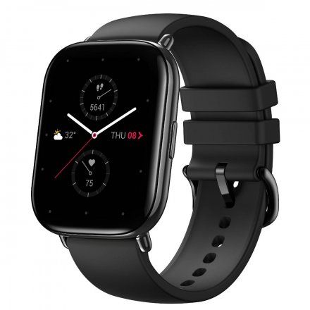 Amazfit Zepp E Onyx Black prostokąt czarny z czarnym paskiem smartwatch Huami