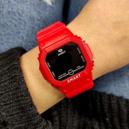 Smartwatch dla dzieci Marea czerwony sportowy B60002-3 + TOREBKA KOMUNIJNA