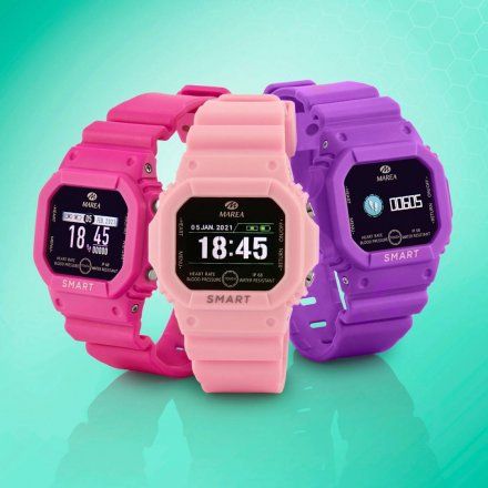 Smartwatch dla dzieci Marea jasnoróżowy sportowy B60002-6