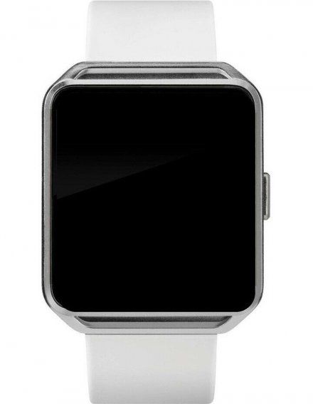Biały smartwatch z funkcją rozmowy Timex iConnect kwadratowy TW5M31400 + TOREBKA KOMUNIJNA