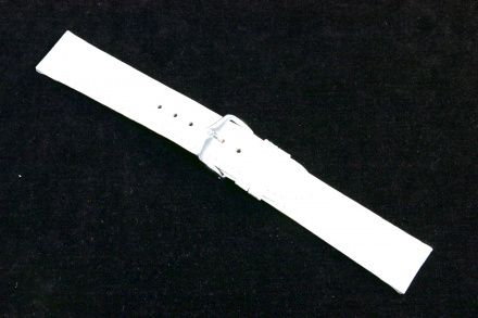 Biały pasek skórzany 26 mm HIRSCH Duke 01028001-2-26 (L)