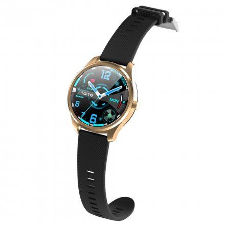 Czarny smartwatch Ciśnienie Tlen Puls Sport Kroki G.Rossi SW012-4