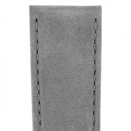 Szary pasek skórzany 18 mm HIRSCH Osiris 03433030-2-18 (L)