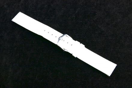 Biały pasek skórzany 16 mm HIRSCH Scandic 17852000-2-16 (M)