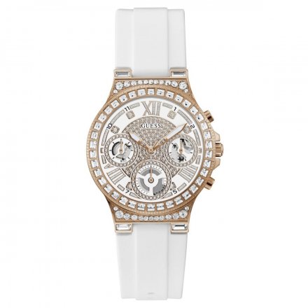 Złoto-biały zegarek damski Guess Moonlight GW0257L2 