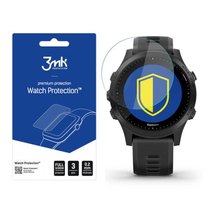 Garmin Forerunner 945 Szkło ochronne 3 szt - 3mk Watch Protection FlexibleGlass Lite