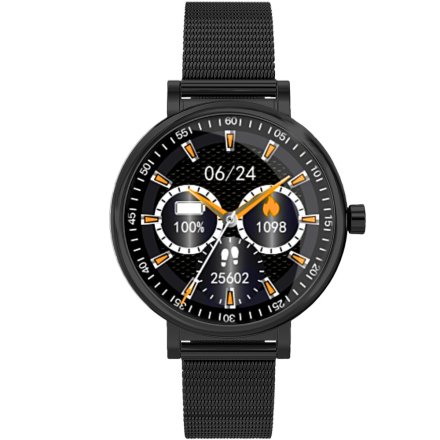 Czarny smartwatch damski Rubicon RNBE64 SMARUB095