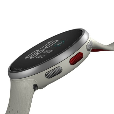 Polar Pacer PRO Biało-czerwony zegarek z GPS do biegania