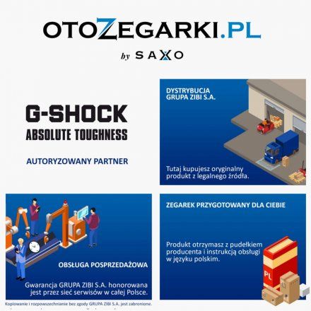 Zegarek Casio G-Shock GA-B001G-2AER Niebieski  SMART GA B001G 2A