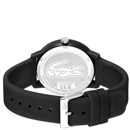 Męski zegarek Lacoste 2011171 1212 czarny kauczukowy