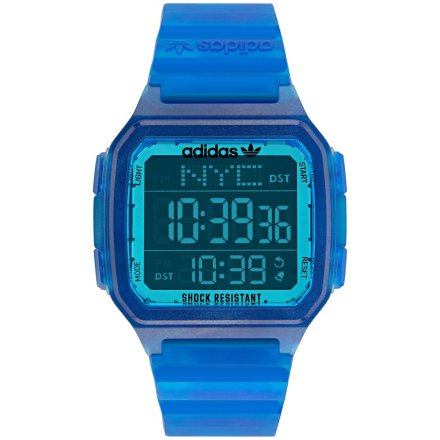 Niebieski zegarek adidas Originals Street Digital One GMT AOST22047