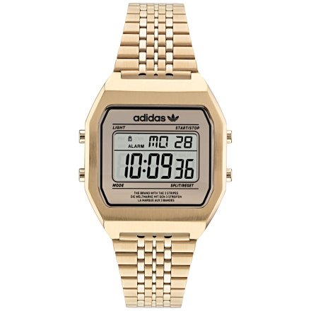 Złoty zegarek adidas Originals Street Digital Two  AOST22074