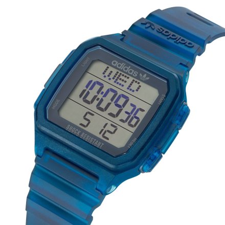 Niebieski zegarek adidas Originals Street Digital One GMT  AOST22552