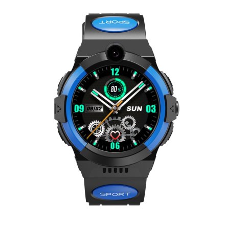 Smartwatch dla dziecka SIM GPS WIDEO ROZMOWY Czarno-niebieski Pacific 31-02 