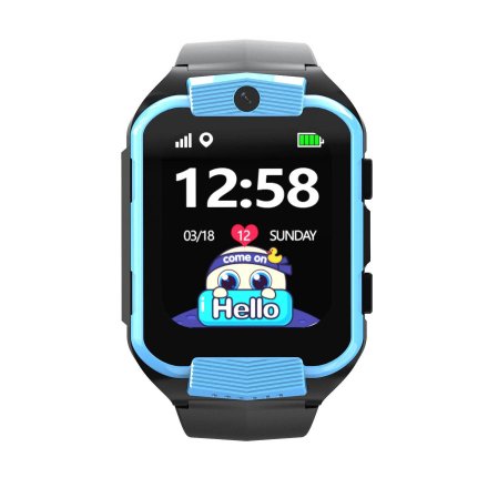 Smartwatch dla dzieci SIM GPS WIDEO ROZMOWY Niebieski Pacific 32-02 + TOREBKA KOMUNIJNA