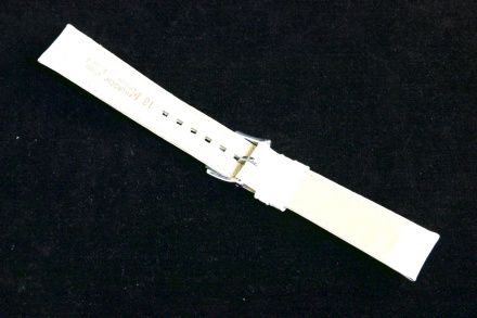 Biały pasek Skórzany 20 mm HIRSCH Princess NQR 02628101-2-20 (M)