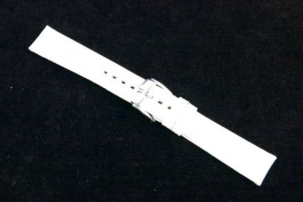 Biały pasek Skórzany 20 mm HIRSCH Princess NQR 02628101-2-20 (M)