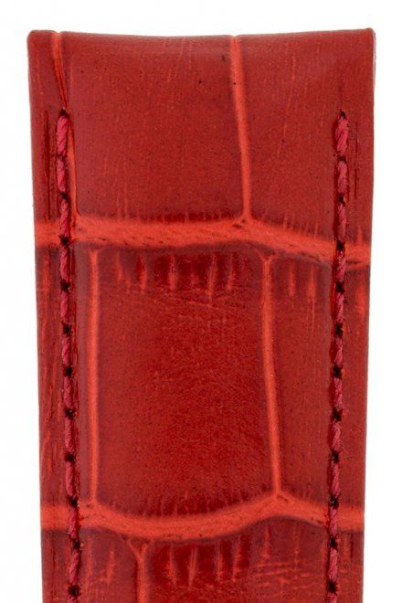 Czerwony pasek Skórzany 20 mm HIRSCH Princess NQR 02628120-2-20 (M)