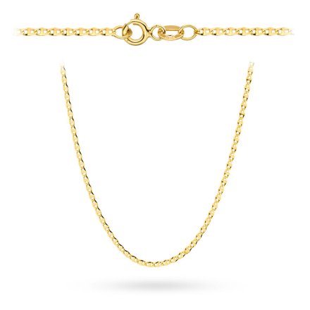 Złoty łańcuszek 50 cm splot gucci figaro • Złoto 585 2.13g