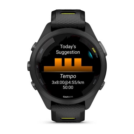 GARMIN Forerunner 265S Czarny smartwatch do biegania 010-02810-13