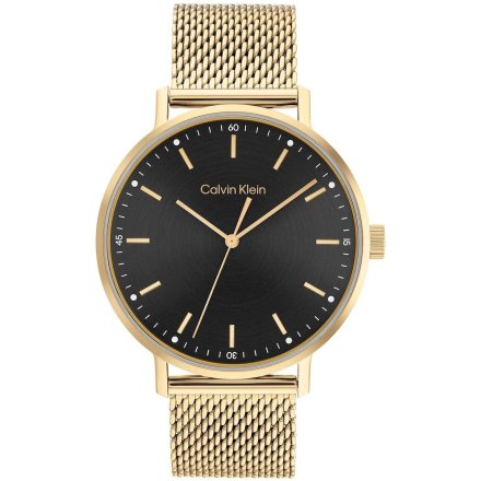 Zegarek męski Calvin Klein Modern Mesh ze złotą bransoletką 25200049