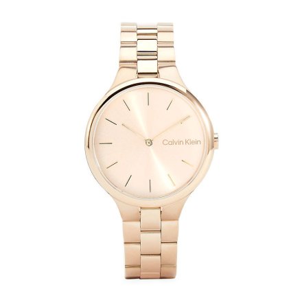 Zegarek damski Calvin Klein Linked Bracelet z różowozłotą bransoletką 25200125
