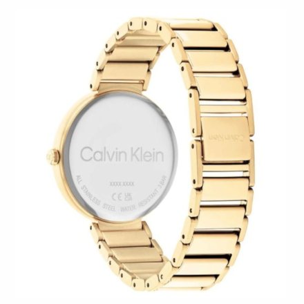 Zegarek damski Calvin Klein Minimalistic T Bar ze złotą bransoletką 25200136