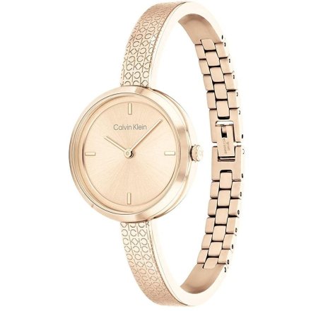 Zegarek damski Calvin Klein Iconic z różowozłotą bransoletką 25200183