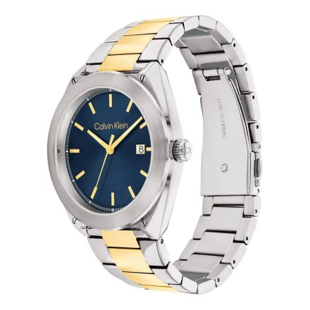 Zegarek męski Calvin Klein Casual Essentials ze złoto-srebrną bransoletką 25200198