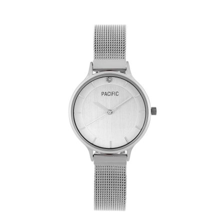 Prezent srebrny zegarek + bransoletka serce PACIFIC X6133-01