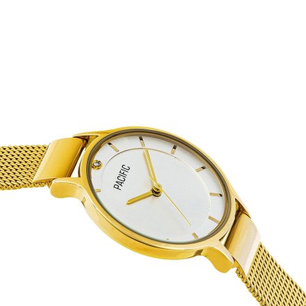 Prezent na Komunię złoty zegarek + bransoletka serce PACIFIC X6133-03