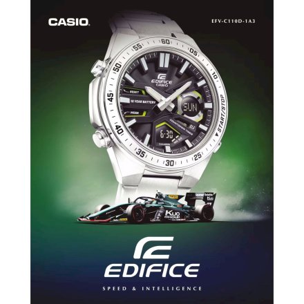 Srebrny zegarek Casio Edifice EFV-C110D-1A3VEF