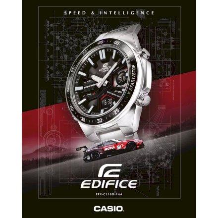 Srebrny zegarek Casio Edifice EFV-C110D-1A4VEF