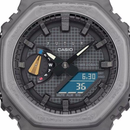 Szary zegarek Casio G-SHOCK FUTUR GA-2100FT-8AER