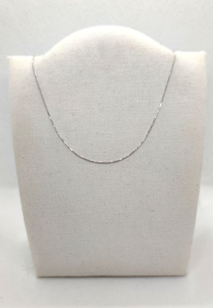 Srebrny łańcuszek cienki żmijka (linka) 45cm GR36 • Srebro 925