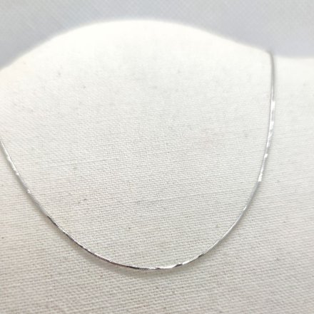 Srebrny łańcuszek cienki żmijka (linka) 45cm GR36 • Srebro 925