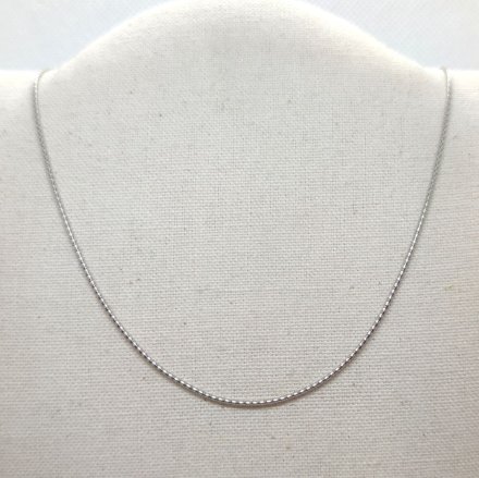 Srebrny łańcuszek cienki żmijka (linka) 50cm GR21 • Srebro 925