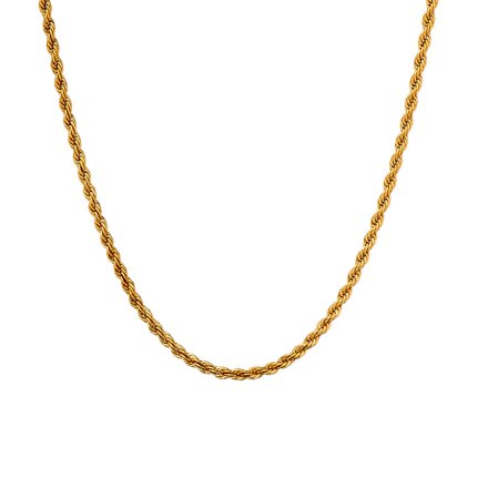 Złoty naszyjnik damski łańcuszek splot kordel Venetto W479