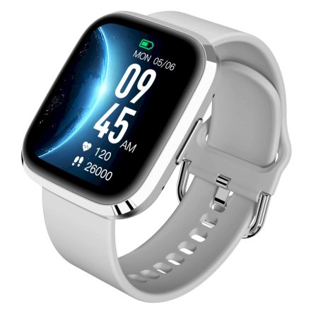 Smartwatch Garett GRC Style srebrny z paskiem 5904238484876