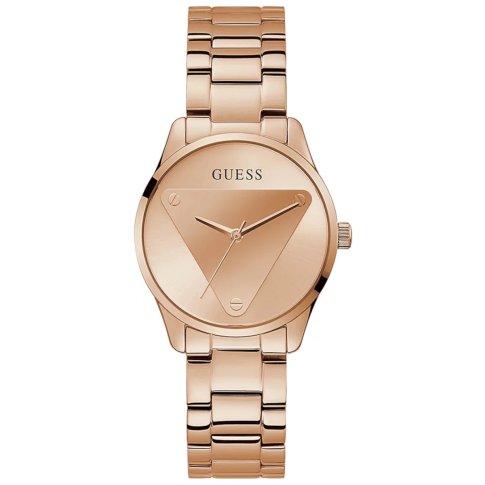 Różowy zegarek damski Guess Emblem z bransoletą GW0485L2 - 447,05 zł -  Otozegarki.pl