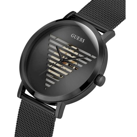 Czarny zegarek Guess Idol z bransoletą GW0502G2