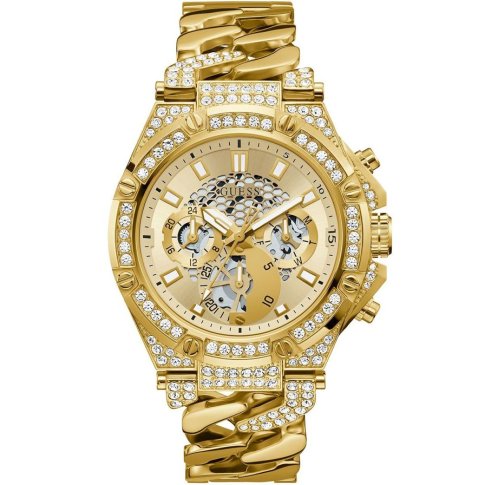 Złoty zegarek Męski Guess Baron z bransoletą GW0517G2 - 899,00 zł -  Otozegarki.pl