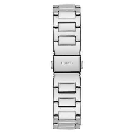 Srebrny zegarek Guess Duchess z kryształkami i bransoletką GW0558L1